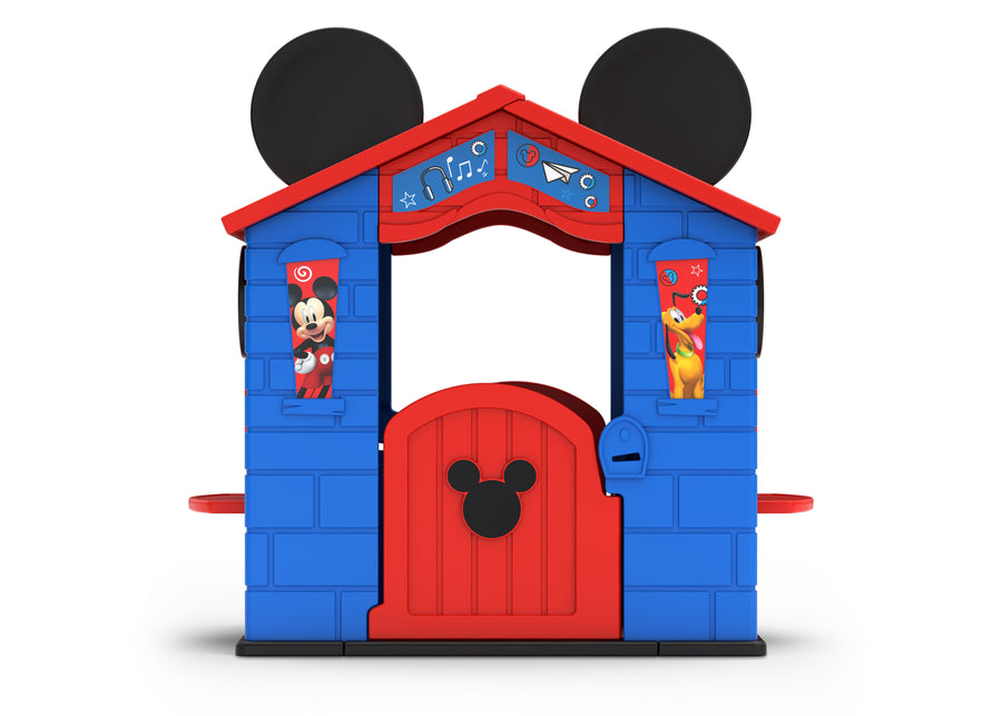 Mickey Hot Dog (1054) 3-Mickey Mouse Plastic Indoor/Outdoor Playhouse with Easy Assembly