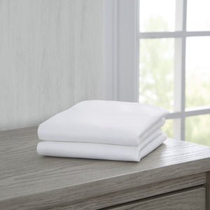 White (100) 2-Fitted Bassinet Sheet Set, 2-Pack – Compatible with the Following Simmons Kids Bassinets: 25502 and 25518