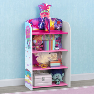 Trolls (1177) 2-Trolls World Tour Wooden Playhouse 4-Shelf Bookcase