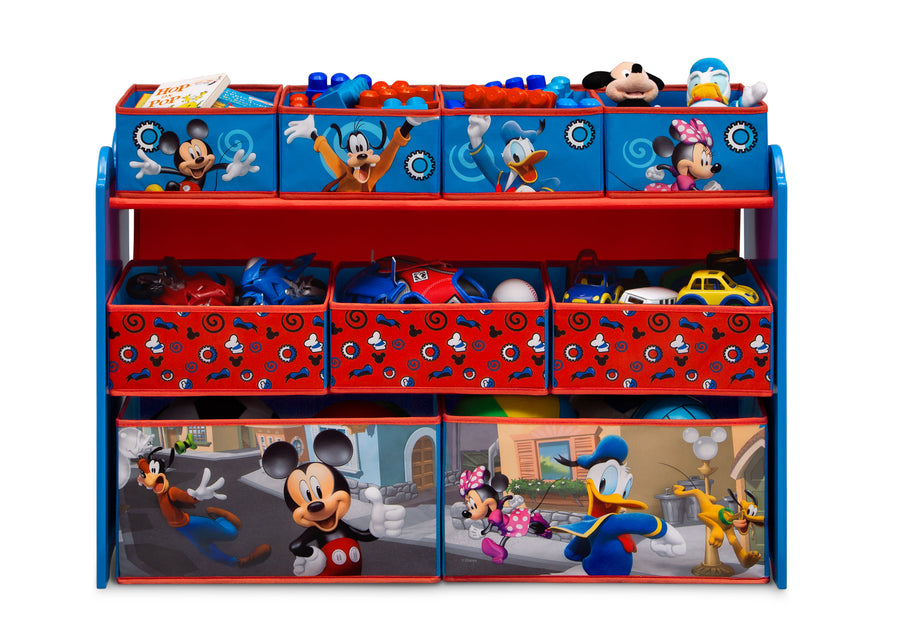 Mickey Mouse Deluxe 9 Bin Design and Store Toy Organizer 3-Mickey Mouse Deluxe 9 Bin Design and Store Toy Organizer