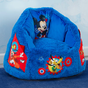 Mickey Hot Dog (1054) 11-Mickey Mouse Cozee Fluffy Chair, Toddler Size (for Kids Up to 6 Years Old)