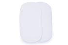 White (100) 4-Fitted Bassinet Sheet Set, 2-Pack - Compatible with the Following Little Folks Bassinet: LF25405