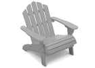 Grey (427C) 14-Kids Wood Adirondack Chair for Indoor & Outdoor Use