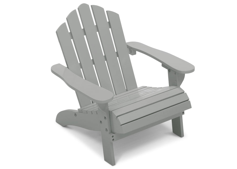 Grey (427C) 14-Kids Wood Adirondack Chair for Indoor & Outdoor Use