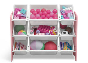 Dusty Rose Pink (692C) 8-MySize 9 Bin Plastic Toy Organizer
