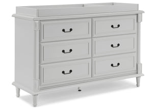 Moonstruck Grey (1351) 4-Juliette 6 Drawer Dresser with Changing Top