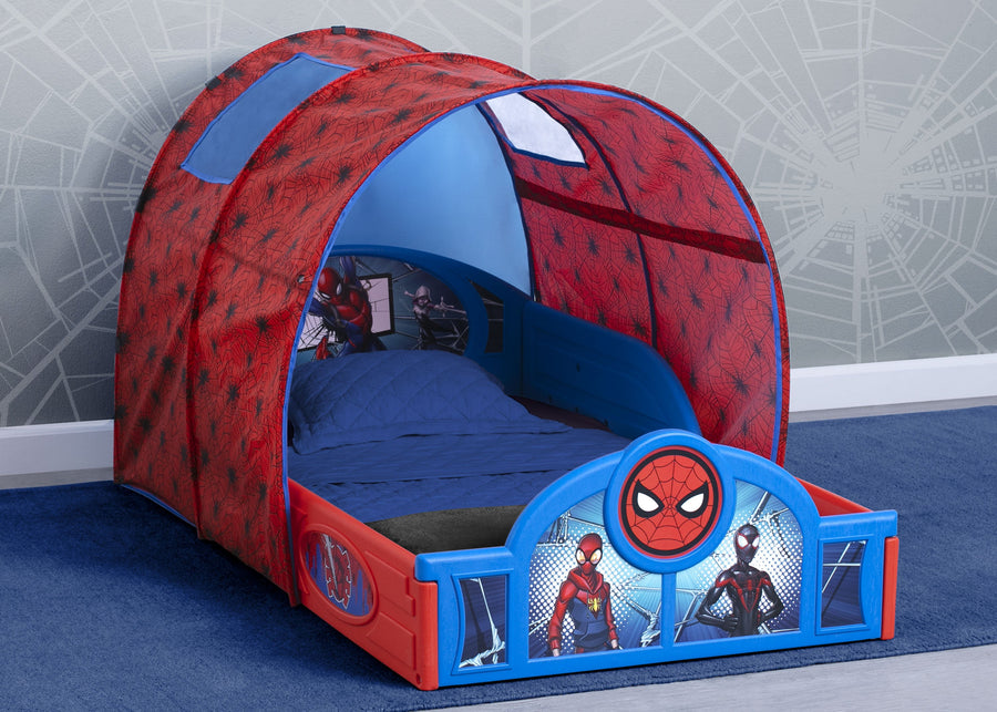 Spider-Man (1163) 1-Spider-Man Sleep and Play Toddler Bed with Tent