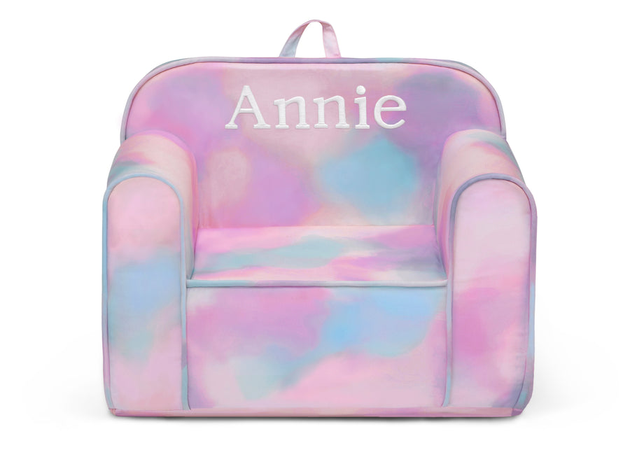 Blue & Pink Tie-Dye (5062) 2-Personalized Tie-Dye Cozee Chair