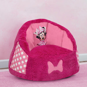 Minnie Mouse (1063) 9-Minnie Mouse Cozee Fluffy Chair, Toddler Size (for Kids Up to 6 Years Old)