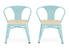Aqua with Natural (478) 5-Bistro 2-Piece Chair Set