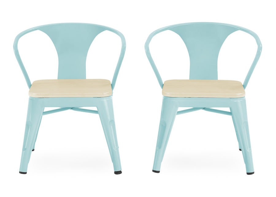 Aqua with Natural (478) 5-Bistro 2-Piece Chair Set