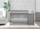 Grey (026) 1-Princeton Junction Convertible Crib and Changer