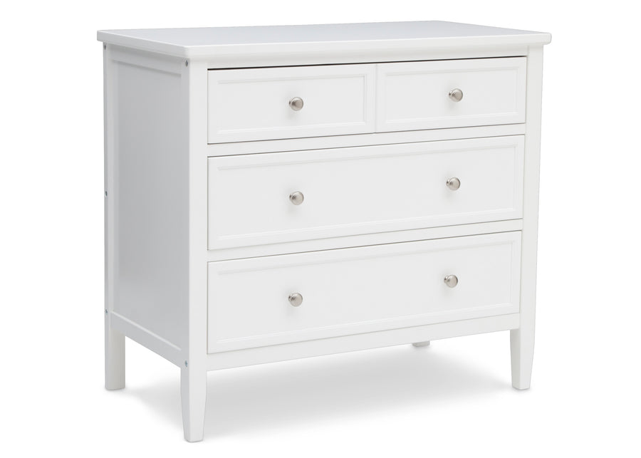 White (100) 16-Epic 3 Drawer Dresser with Interlocking Drawers