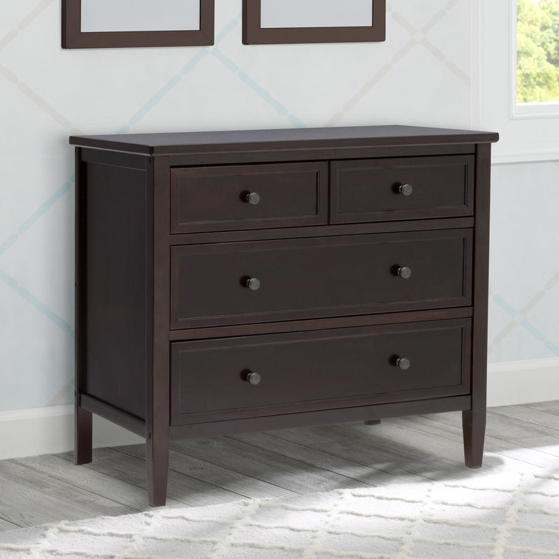 Epic 3 Drawer Dresser with Interlocking Drawers Dark Chocolate (207) 7 - Carousel