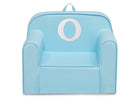 O 58-Personalized Monogram Light Blue Cozee Chair