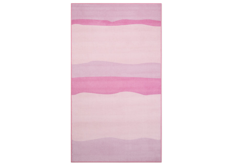 Pink Ombre (3026) 2-Pink Ombre Rectangle Area Rug for Kids, 53-Inch x 59-Inch