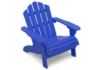 Navy (2747C) 4-Kids Wood Adirondack Chair for Indoor & Outdoor Use