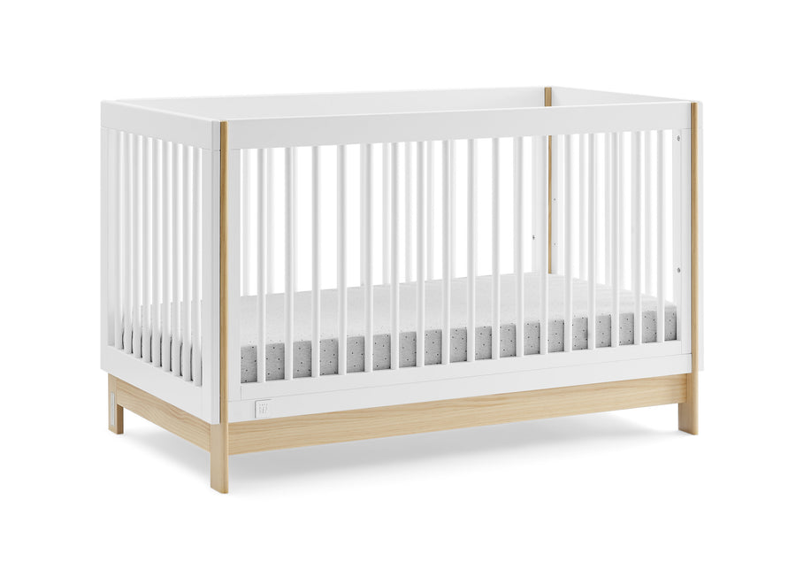 Bianca White with Natural (123) 10-babyGap Tate 4-in-1 Convertible Crib