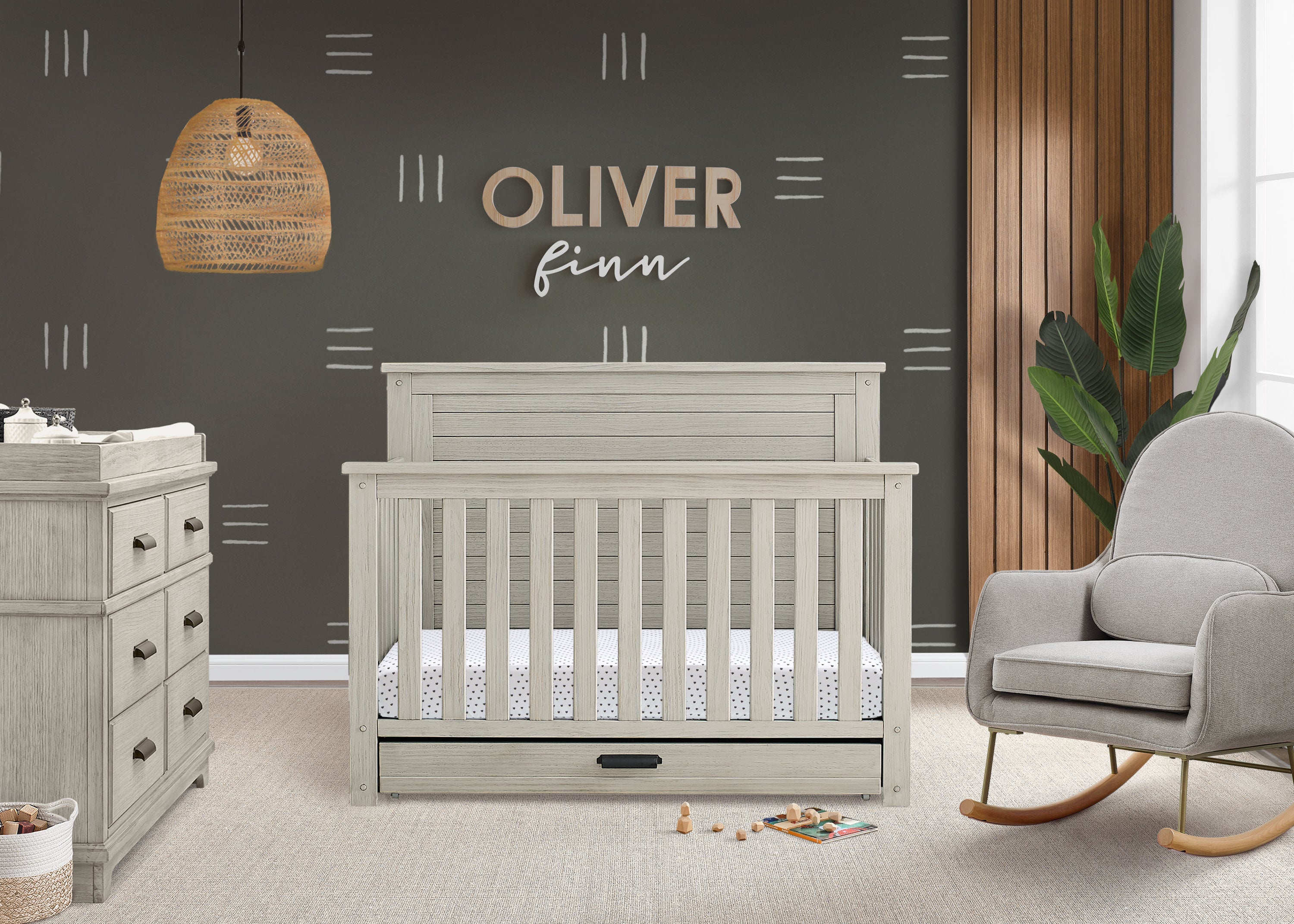 Complete The Look for Caden 6-in-1 Convertible Crib with Trundle Drawer