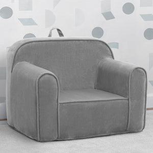 Grey Suede (5000) 9-Embroidered Foam Chair
