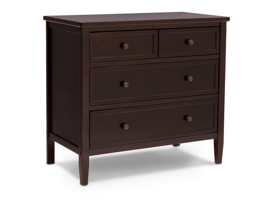 Walnut Espresso (1324) 6-Epic 3 Drawer Dresser with Interlocking Drawers