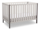 Milo 3-in-1 Convertible Crib Bianca White with Grey (166) 3-Milo 3-in-1 Convertible Crib