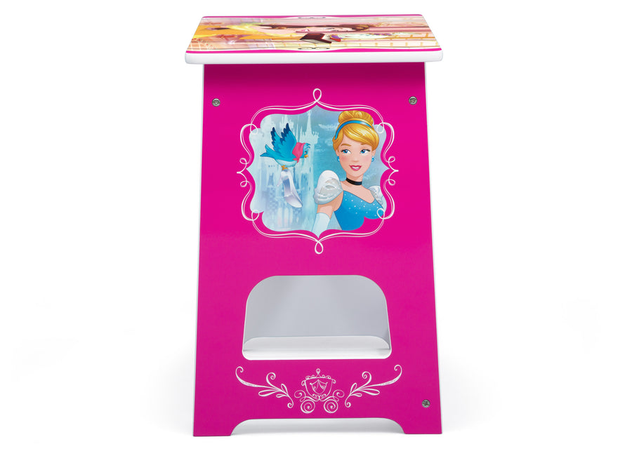 Disney Princess (1034) 7-Disney Princess 4-Piece Room-in-a-Box Bedroom Set - Includes Toddler Bed, Toy Bin & Desk with Chair