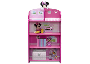 Minnie Mouse (1063) 2-Minnie Mouse Wooden Playhouse 4-Shelf Bookcase