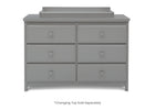 Grey (026) 2-Emerson 6 Drawer Dresser