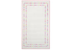 Pearl Dot (3027) 2-Pearl Dot Rectangle Area Rug for Kids, 53-Inch x 59-Inch