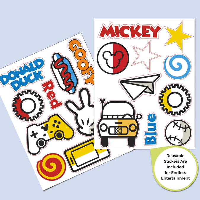 Mickey Hot Dog (1054) 5-Disney Mickey Mouse Toy and Book Organizer