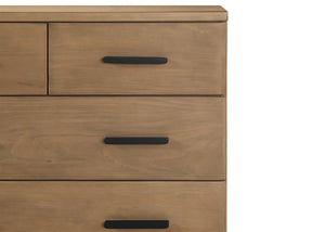 Sloane 4 Drawer Dresser with Changing Top Acorn with Matte Black (786) 6-Sloane 4 Drawer Dresser with Changing Top