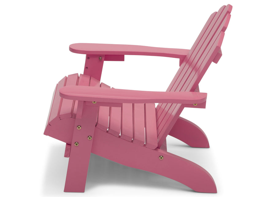 Pink (709C) 10-Kids Wood Adirondack Chair for Indoor & Outdoor Use