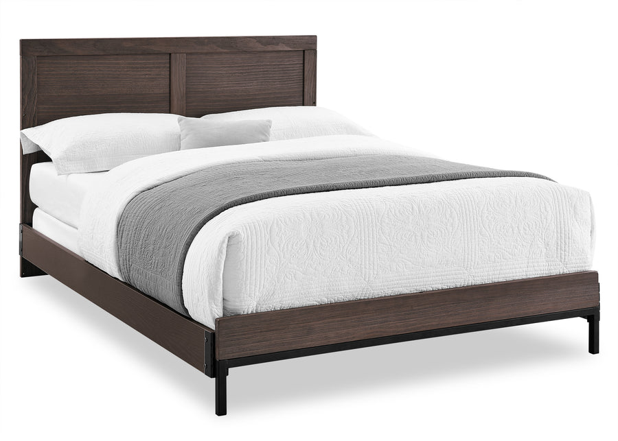 Rustic Grey with Matte Black (1469) 15-Foundry 6-in-1 Convertible Crib