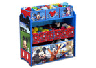 Mickey Hot Dog (1054) 4-Mickey Mouse 4-Piece Playroom Solution  – Set Includes Table and 2 Chairs and 6-Bin Toy Organizer