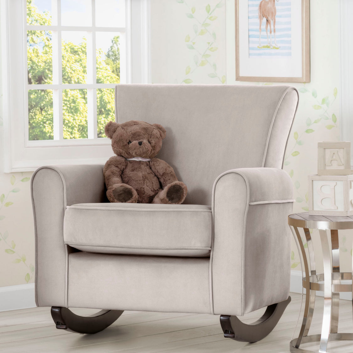 Lancaster Rocking Chair featuring LiveSmart Fabric by Culp
