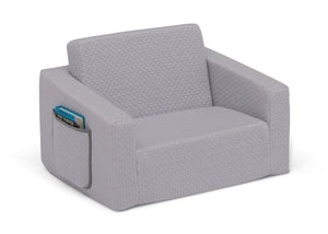 iComfort Grey (5080) 3-iComfort Memory Foam Flip-Out 2-in-1 Convertible Chair to Lounger for Kids