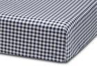 Navy Gingham (3220) 4-Navy Gingham 3-Piece Twin Sheet Set