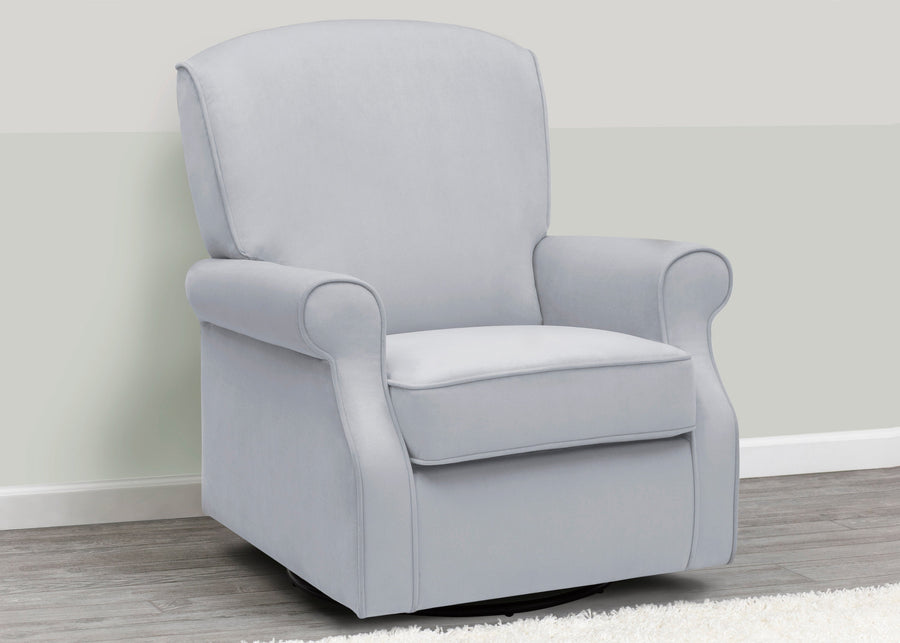 Dolphin Grey (1356) 1-Oakley Nursery Glider Swivel Rocker Chair