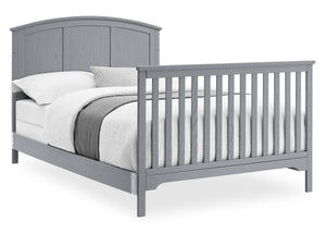 Textured Grey (1450) 25-Sweet Beginnings Sage Curve Top 6-in-1 Convertible Crib