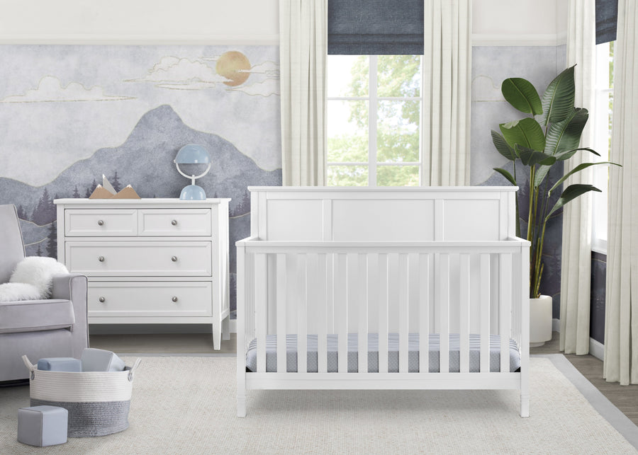 White (100) 6-Epic 4-in-1 Convertible Crib