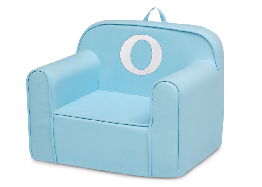 O 60-Personalized Monogram Light Blue Cozee Chair