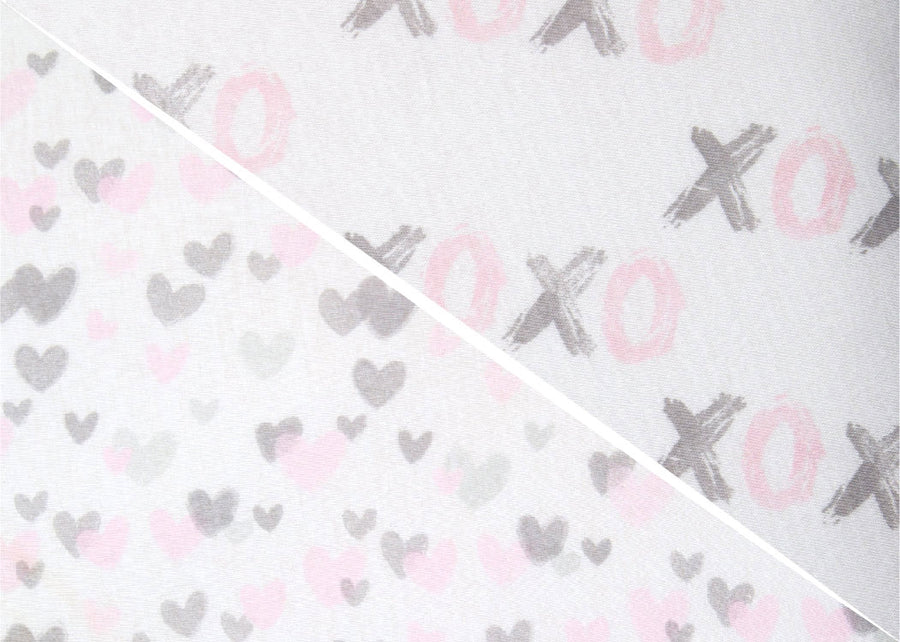 Hearts N Kisses (3021) 3-Hearts N Kisses Fitted Crib Sheets - 2 Pack