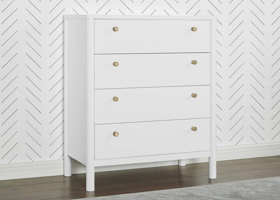 Bianca White (130) 1-Remy 4 Drawer Chest