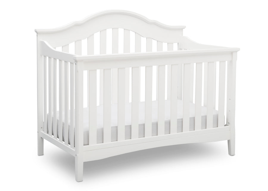Textured White (1349) 3-Farmhouse 6-in-1 Convertible Baby Crib