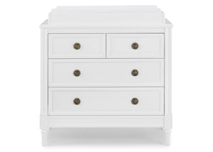 DCB: Bianca White (130) 2-Madeline 4 Drawer Dresser with Changing Top