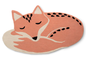 Assorted (999) 2-Hand-Tufted 100% Wool Fox Rug