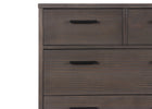 Rustic Grey with Matte Black (1469) 5-Foundry 4 Drawer Dresser with Changing Top