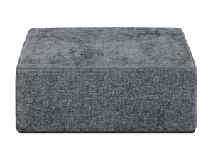 Grey Suede (5000) 3-Cozee Ottoman