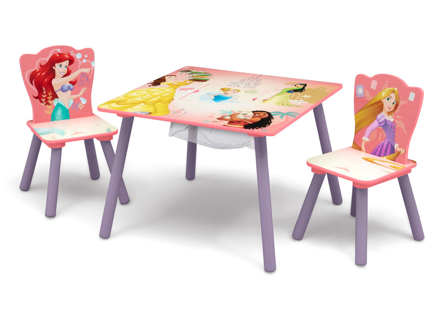 Princess Forever (1037) 3-Princess Table and Chair Set with Storage